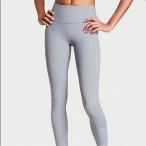 Victoria Sport Gray Total Knockout Tights Leggings Size XL Long